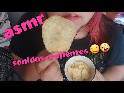 ASMR-Comiendo papitas fritas🍟+Story time(eatingsounds)AsmrEnEspañol