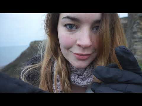 ASMR Tingly Cliff side Meditation | Wind, Seagulls, Bells, Whispering [Binaural]