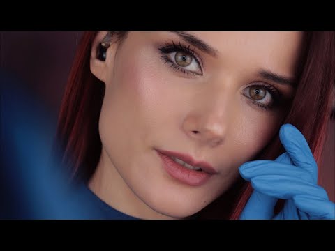 ASMR DETAILED Face Exam , Led Light Therapy , Mole Examination Role Play