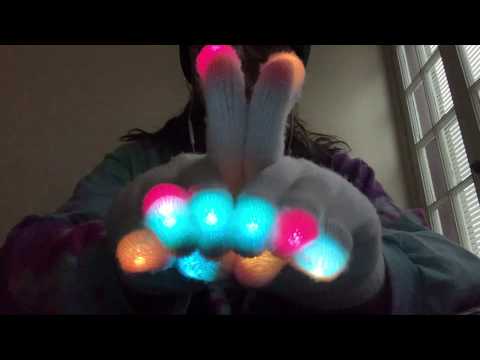 ASMR LED Glove Hand Movements/Sounds✨