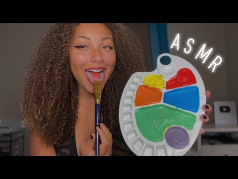 ASMR | Spit Painting You With Edible Paint 🎨👩‍🎨🖌️