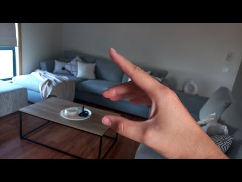 ASMR updated living room tour! Lofi - tapping and scratching