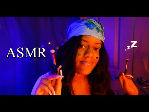 ASMR - Gentle Specific Face Brushing & Tracing w/ Soft Whispers 💖✨