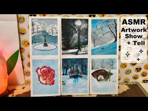 ASMR 4am Artwork Show & Tell with a Soothing Whisper Forrizzeal!! 👩🏻‍🎨