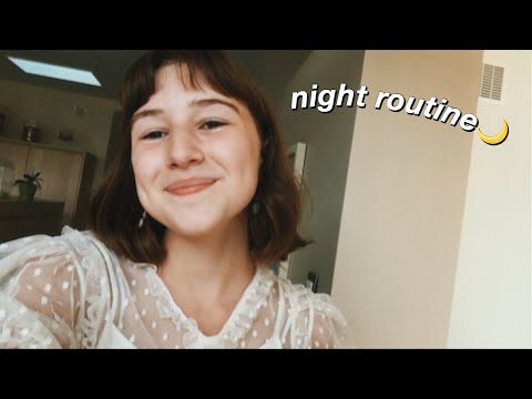 ASMR night routine | relaxing background music, voiceover