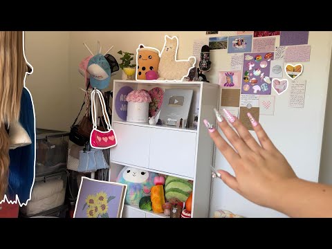 ASMR *lofi* tapping and scratching around my room (where I film!!) | No talking