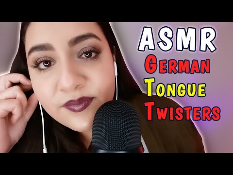 [ASMR] German Trigger Words | 7 ULTRA TINGLY TONGUE TWISTERS 👅