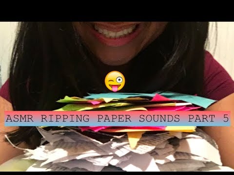 ASMR Satisfying Ripping Paper Sounds and more Part 5
