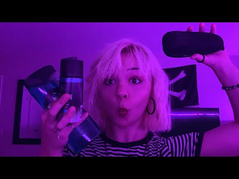 ASMR tapping + scratching men’s hygiene products. no talking🧴