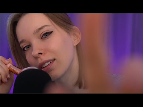 ASMR | Deep Ear Attention with Towel and Visuals | White Noise