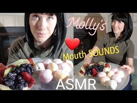 Molly Tries Mochi Ice Cream | INTENSE mouth sounds and UNINTELLIGIBLE ASMR❤🎧