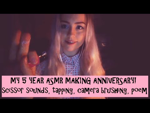 My 5 Year ASMR-Making Anniversary !!! ♥️ Sound & Visual Triggers