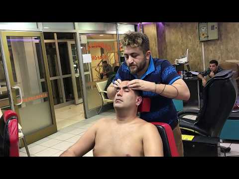 ASMR Turkish massage Barber Face,Head and Back Massage kafa sırt kol masajı muhteşem taktikler