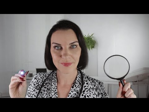 ASMR Face Exam (medical roleplay, examining every part of your face)