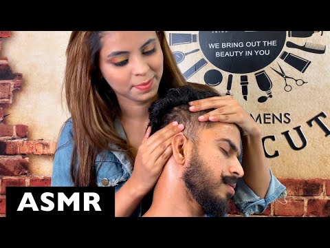 ASMR Head Massage / Back & Head Scratching