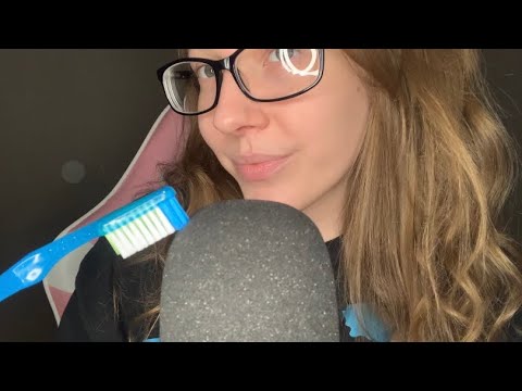 ASMR Mic Brushing With A Toothbrush (No Talking)