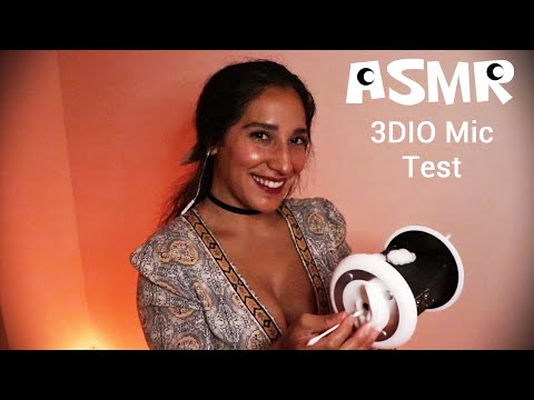 ASMR 3DIO XLR Microphone Testing | No Talking | Brushing | Rubbing