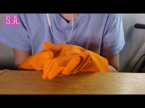 Asmr | Rubbing My Hands with Rubber Gloves (Quiet)