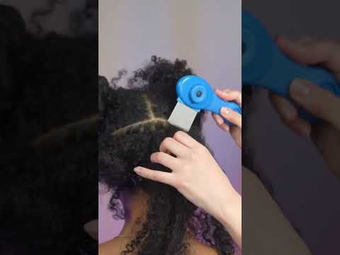 Heavenly Tingly Blue Comb 💙 Run to watch new Scalp Check & Hair Wash #asmrhair #asmrscalpcheck