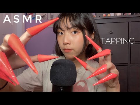 ASMR Tapping with fake Nails
