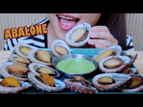 ASMR eating Abalone (Awabi) Satisfying CRUNCHY CHEWY EATING SOUNDS | LINH-ASMR