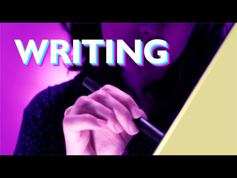 ASMR WRITING ON DRAWING TABLET - asmr writing pencil, asmr drawing sounds, writing sounds no talking