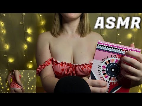 [ASMR] happy valentines day! 💕 (tapping and fabric sounds)