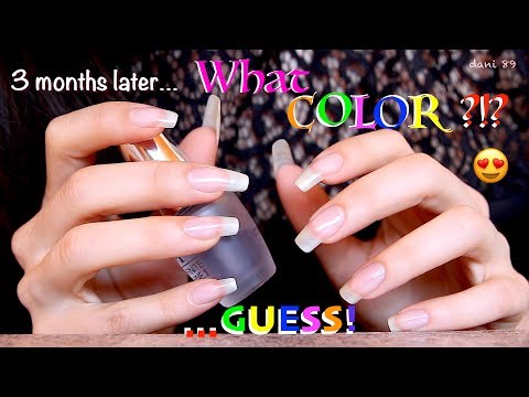 🌈After OVER THREE MONTHS 💅🏻 dani polishes her nails once again! 😍 GUESS WHAT COLOR❣️🎧 ASMR version 💋