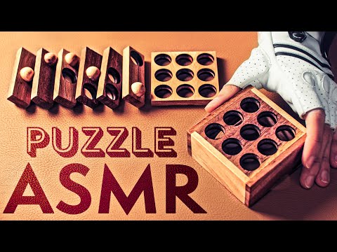 ASMR Solving this WOODEN Cube PUZZLE 😴No Talking