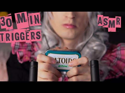 ASMR 30 Minutes of Triggers With Objects That Open and Close  - Including Tapping and Scratching
