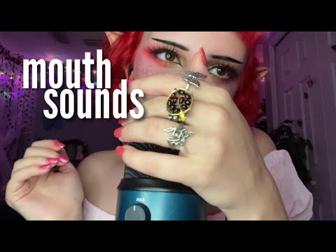 ASMR intense mouth sounds, cupping the mic