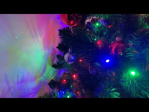 ASMR tapping around the christmas tree 🎄
