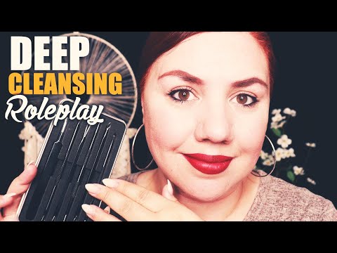 ASMR Deep and Detailed Face Cleansing Roleplay