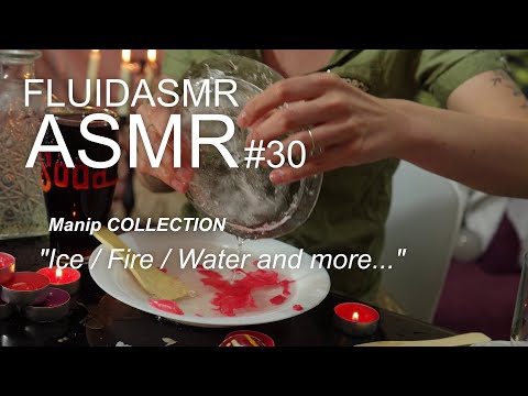 Sensory Symphony: Ice and Heat ASMR Experience - Crackling Fire and Boiling Water Sounds