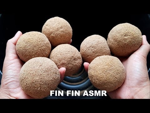 ASMR :  Crumbling Sand Balls in bucket #144