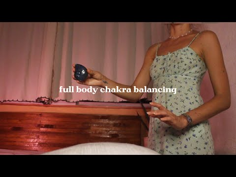 full body ASMR REIKI scan for chakra balancing | hand movements, energy healing for sleep