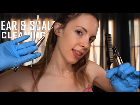 ASMR Earwax Removal & Scalp Cleaning (Gloves, Soft Spoken, Otoscope, Scalp Check)