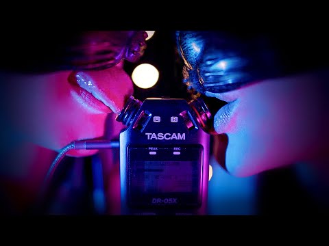 INTENSE TWIN MOUTH SOUNDS 🔥 ~ Tascam ASMR
