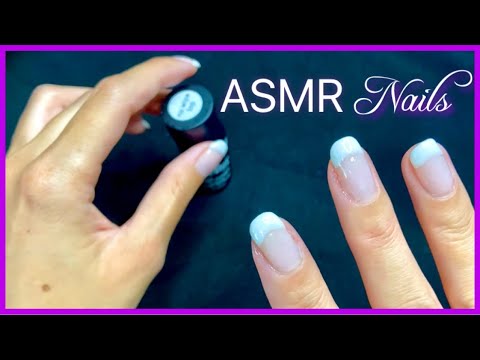 ASMR French Manicure Touch-Up 💅 (No Talking)