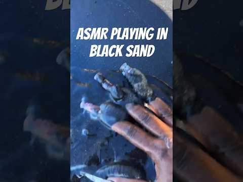 ASMR Playing In Black Sand With Long Nails | South Lake Tahoe #asmr #asmrsounds