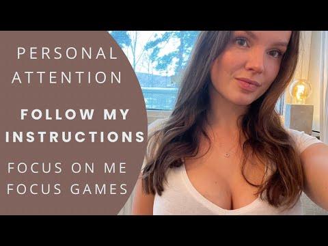 ASMR Follow my instructions focus games to help you relax