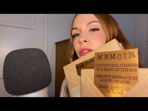 🌿ASMR🌿 Guess the Book(s) 📚Unwrapping Wedding Favors — 100% Whispered w/ Crinkly Paper Sounds
