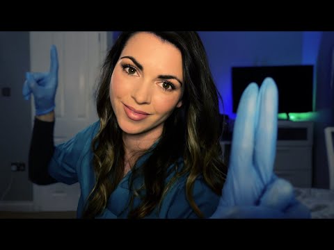 [ASMR] Bedside Doctor Exam | Medical Check Up, Eye Test & Personal Attention for Sleep ♡