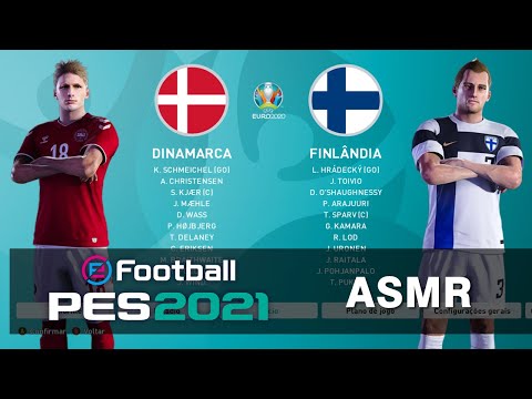 ASMR EURO 2020: Dinamarca x Finlândia PES 2021