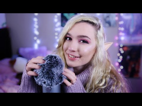 fluffy mic whispers, helping you relax, positive affirmations & sleepy vibes, "its okay" ASMR