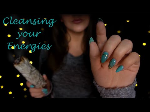 NO TALKING gentle thunderstorm Visual ASMR, Hand Movements, Cleansing you w/ Sage, Energy Pulling