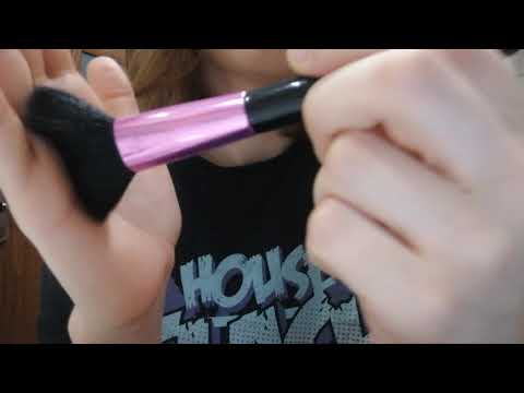 ASMR BRUSHING THE CAMERA WITH DIFFERENT BRUSHES (No Talking)