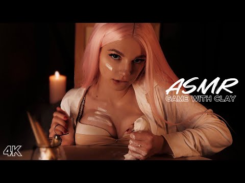 ASMR - GAME WITH CLAY | LICKING, EATING EARS, MOUTH SOUNDS, MIC PUMPING + FEET | #asmr #асмр