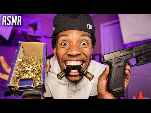 ASMR | **INSANE GUN AMMO SOUNDS** For SLEEP And Relaxation Whispers ,Tapping Soothing Triggers Etc
