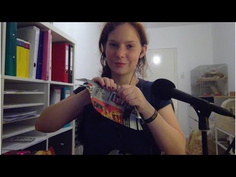 ASMR ripping my junkmail (whispering, ripping paper, paper sounds)
